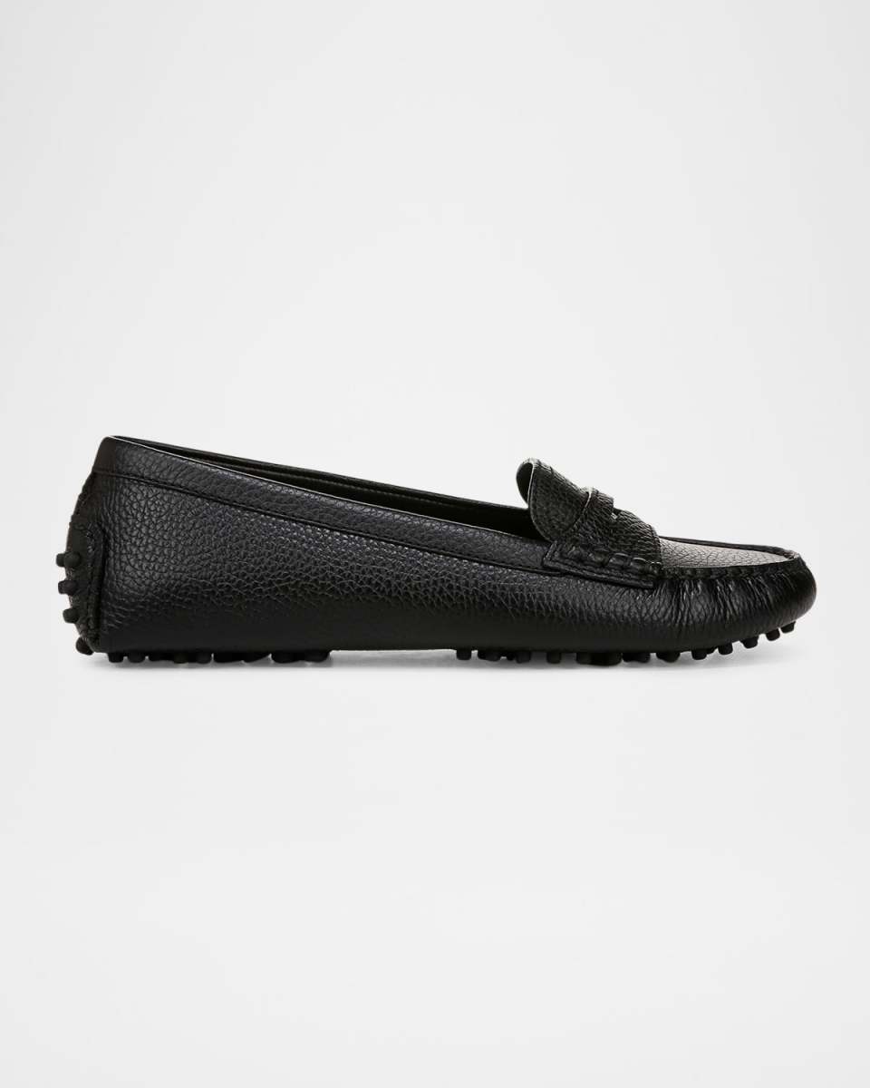 Jia Suede Driver Penny Loafers